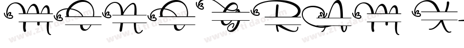 MONOGRAM X字体转换